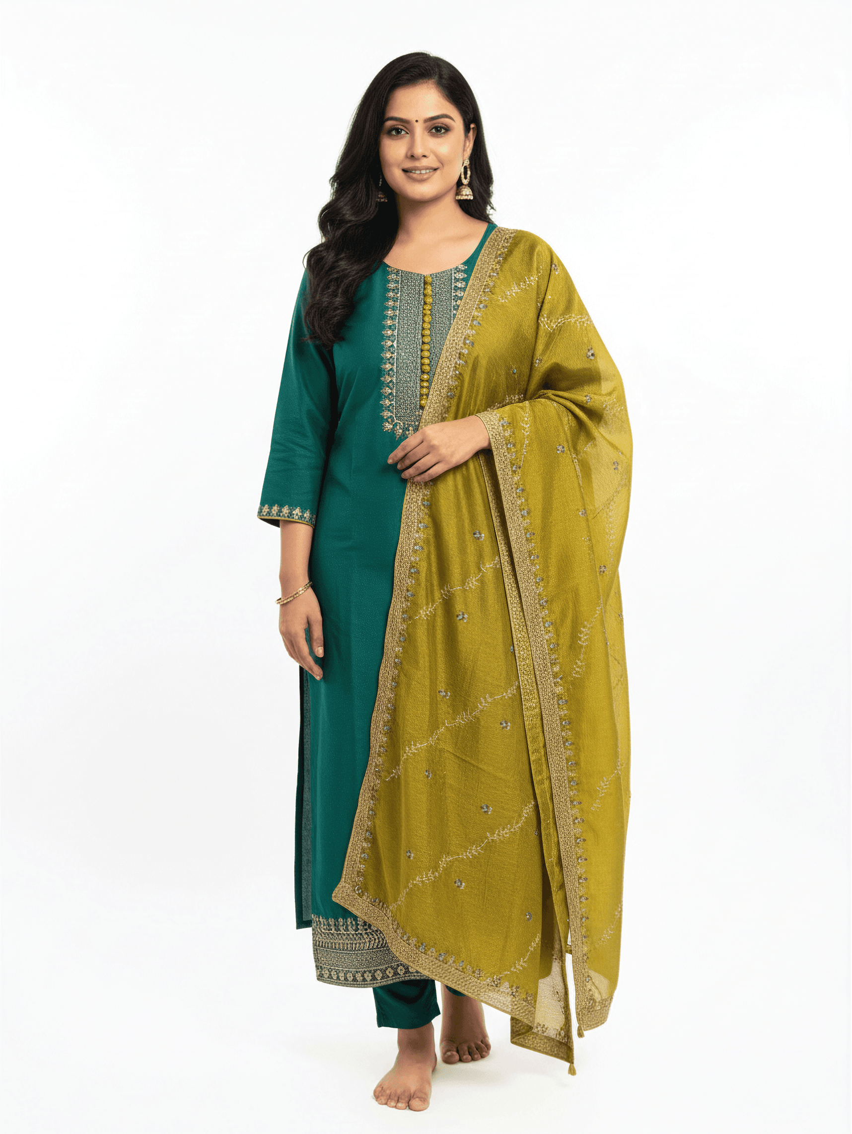 ET Elite Ethnic Motifs Embroidered Salwar Suit