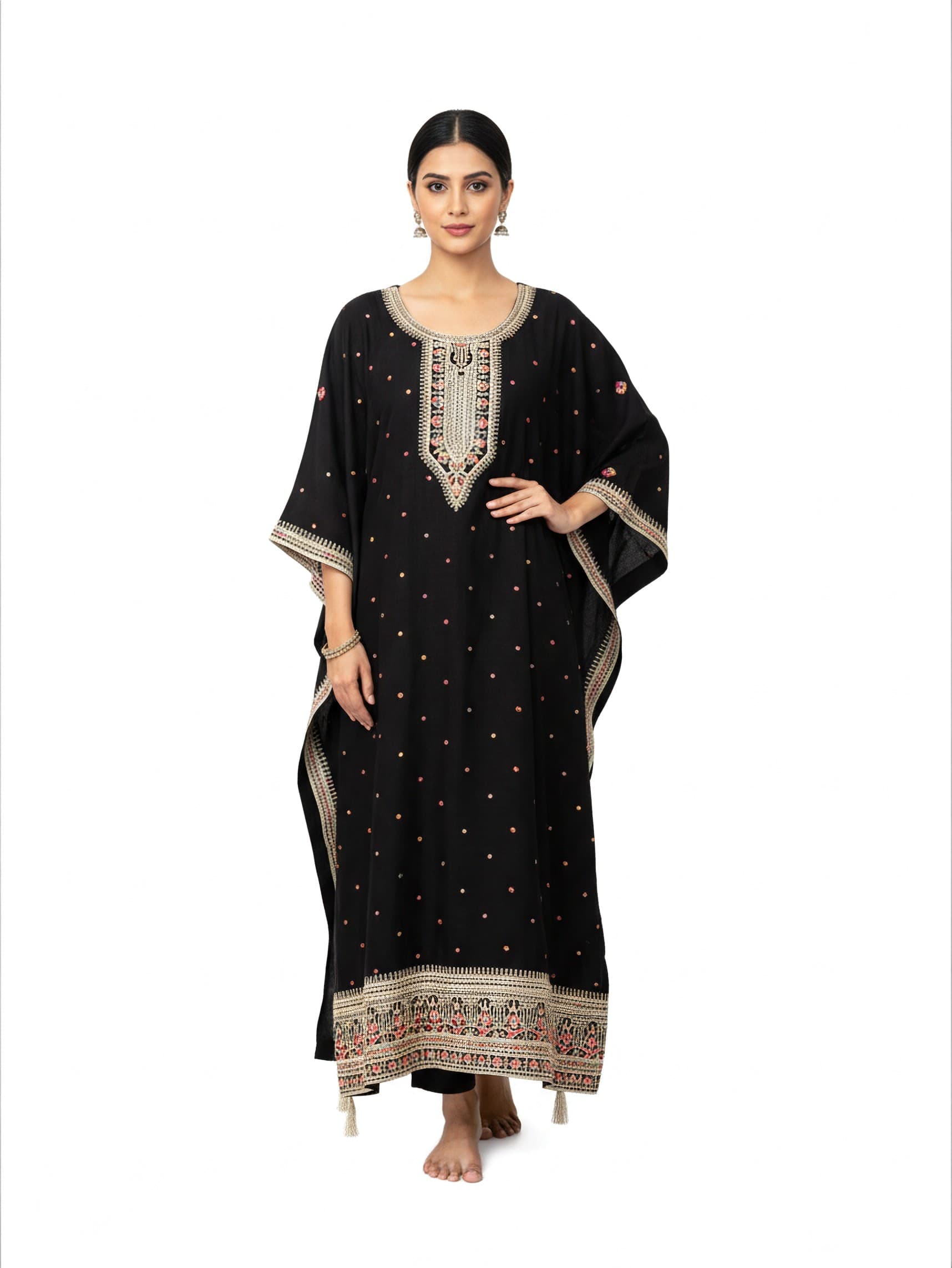 ET Elite Ethnic Motifs Embroidered Black Salwar Suit With Premium Zari Work